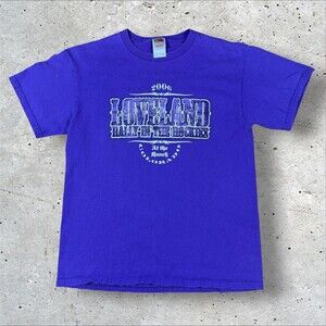 Vintage 2006 Loveland Rally in the Rockies Motorcycle Biker Shirt Mens M Purple